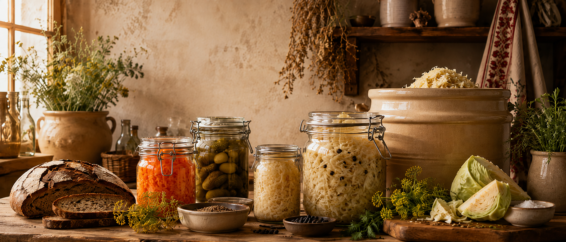 German-inspired fermented foods artwork